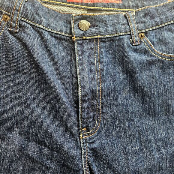 BATTERY PARK New York & Co. Womens 14 Average R Bootcut Denim Blue Jeans - Picture 3 of 10